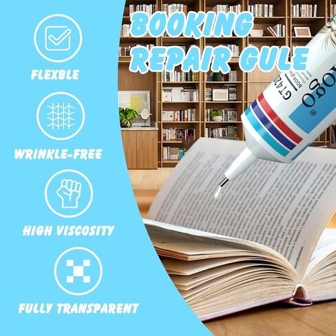 مجموعة غراء الكتب ، لاصق الورق 60 مل ، كتب واضحة ملزمة لاصقة ، غراء PVA المرن لإصلاح الكتب والترابط ، الأظرف ، البطاقات البريدية ، الحرف الورقية ، بطاقات المعايدة ، الدعوات ، الحرف اليدوية DIY in Kuwait