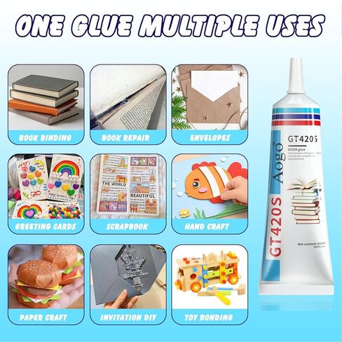 مجموعة غراء الكتب ، لاصق الورق 60 مل ، كتب واضحة ملزمة لاصقة ، غراء PVA المرن لإصلاح الكتب والترابط ، الأظرف ، البطاقات البريدية ، الحرف الورقية ، بطاقات المعايدة ، الدعوات ، الحرف اليدوية DIY in Kuwait