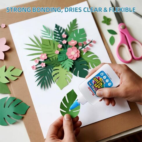 PVA Glue for Lawrs-DRIES واضحة ، لاصق محايد للأس الهيدروجيني للورق ، النسيج ، مشاريع DIY و SCRAPBOOKING-خالية من الأحماض ، مرنة ، رابطة قوية-3.38 FL OZ (100 مل) in Kuwait