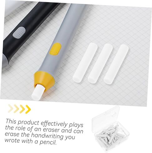 70Pcs Electric Eraser Replacement Cores for Students and Designers Practical Eraser Refills for Precise Handwriting Correction Includes Thick and Thin Cores in Saudi Arabia