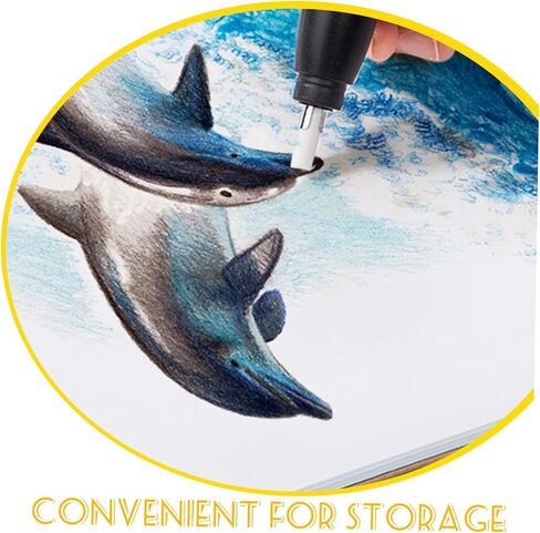 70Pcs Electric Eraser Replacement Cores for Students and Designers Practical Eraser Refills for Precise Handwriting Correction Includes Thick and Thin Cores in Saudi Arabia