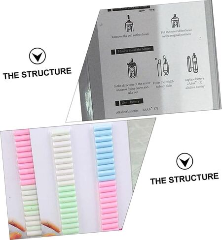Gatuida 160pcs Electric Eraser Refills Rubber Eraser Cores Soft Touch Small Compatible with Power for Artists Students Teachers Drawing and Office Use Random Color in Saudi Arabia