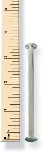 Trubind Aluminium Chicago Screw and Post Sets | 3-1/2 بوصة الطول بعد | 3/16 بوصة بعد القطر | بلون الفضة | 100 مسامير و 100 وظيفة in Kuwait