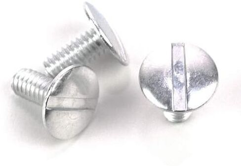 Trubind Aluminium Chicago Screw and Post Sets | 3-1/2 بوصة الطول بعد | 3/16 بوصة بعد القطر | بلون الفضة | 100 مسامير و 100 وظيفة in Kuwait