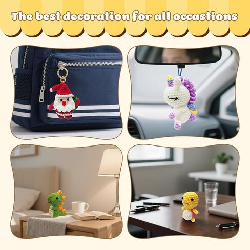 Flashbee 6pcs Crochet Kit للمبتدئين ، 2026 Knitting Kit Craft Knitting Crochet Kits مع دروس فيديو خطوة بخطوة ، مجموعة الكروشيه المبتدئين للبالغين in Kuwait