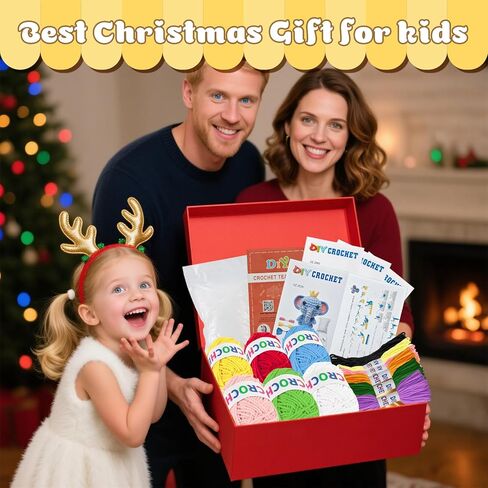 Flashbee 6pcs Crochet Kit للمبتدئين ، 2026 Knitting Kit Craft Knitting Crochet Kits مع دروس فيديو خطوة بخطوة ، مجموعة الكروشيه المبتدئين للبالغين in Kuwait