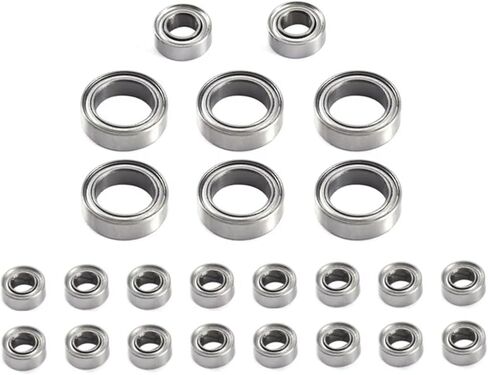 Compatible with FMS for FCX24 1/24 RC Crawler Car Upgrade Parts Spare Accessories 24Pcs Steel Ball Bearing Set RC Car Accessories in Saudi Arabia