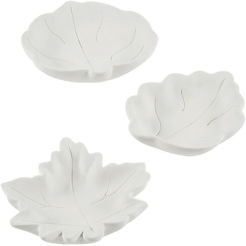 Do It Yourself Ceramic Leaf Shape Mini Bowls - Crafts for Kids and Fun Home Activities in Kuwait