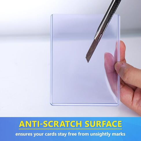 3 "× 4" حامل بطاقة تحميل سميكة أعلى لبطاقات التداول الأكمام البلاستيكية الصلبة المذكرة الصلبة المذكورة المذكورة حزمة سلسة للبيسبول TCG Sports (130PT ، 20 PCS) in Saudi Arabia