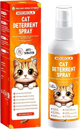 Cat Deterrent Spray, 100 Ml No Scratch Spray for Cats, Natural Cat Scratch Spray Keep Off Cat from Furniture, Plants in Saudi Arabia