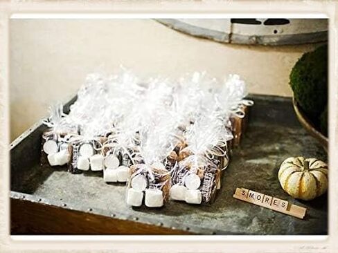 100 SMORES BAGS 4"x2"x8" With 2 1/2" Bottom Gusset - Wholesale - Ready to Ship - Poly Clear S'Mores in Saudi Arabia