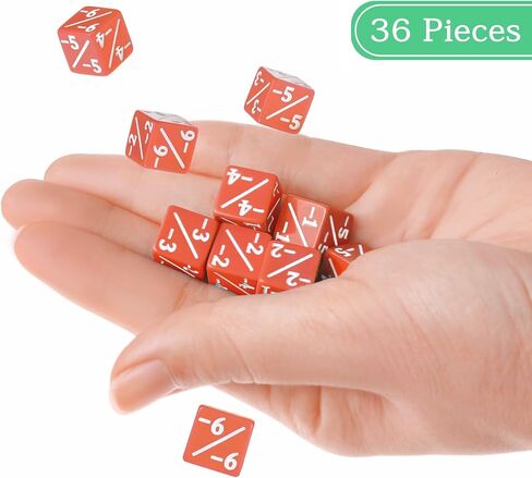 36 Pieces Magic The Gathering MTG Counter Dice +1 Through +6 Life Counter Tokens D6 Solid Dice for MTG, TCG, Cards Gaming Accessories with Portable Plastic Box(Green) in Saudi Arabia