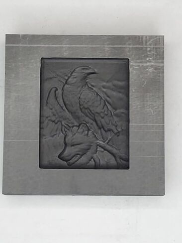 Graphite Mold Eagle & Wolf This Mold is Ideal for Casting a 3D Image. Works Great with Gold, Silver, Copper, Aluminum, Tin, and Other Precious and Non-Precious Metals. As Well as Pressing Glass. in Saudi Arabia