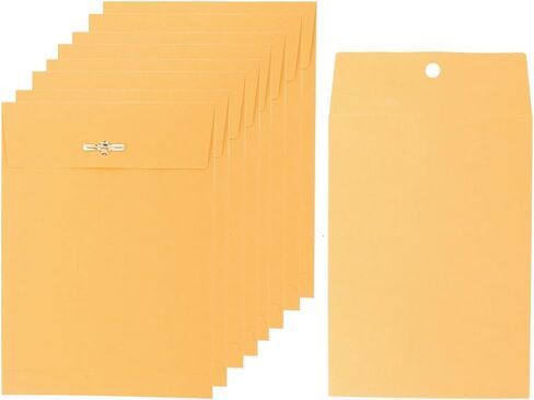 100 Pack Manilla Clasp مظاريف ، حجم 10x13 ، لتقديم أو تخزين أو مستندات بريدية in Saudi Arabia