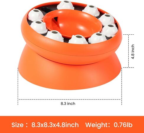 Cat Puzzle Feeder وعاء الطعام البطيء - وعاء التغذية البطيء التفاعلي للقطط الداخلية ، وعلاج لعبة إثراء التخصيب ، والتحفيز العقلي وإغاثة الملل (الوردي) in Saudi Arabia