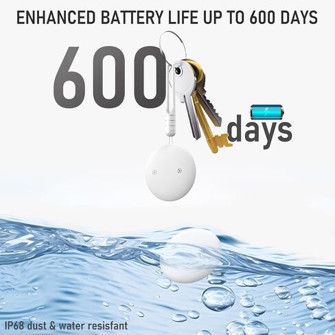 VB GPS Tracker (1 Pack) ، Mini GPS Cat Tracker ، Tag Smart Tag Bluetooth Tracker ، لا توجد رسوم شهرية ، يعمل IP68 Tracker Waterproof مع Find My (iOS Only) ، مضاد للمكتشف ، العلامة المكتشفة للمركبات/الحيوانات الأليفة/الأطفال/الكلاب in Kuwait