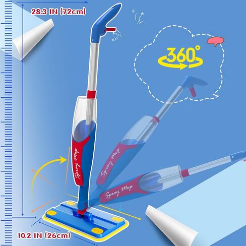مجموعة تنظيف الأطفال Mop تنظف في الواقع ، Mini Stiddler Size Kids Pray Mop Works حقًا ، وأعمال صغيرة قابلة للفصل Mop Interactive Kid Play Play Gift for Boys Girls in Kuwait