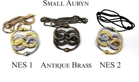Neverending Story 1 & 2 Auryn قلادة ، ميدالية ، نسخة طبق الأصل من القلادة (نحاس كبير ، عتيق) in Kuwait