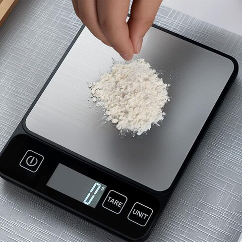 مقياس المطبخ متعدد الوحدات 10 كجم/22 رطل الخبز المقياس للخبز والطبخ مع وظيفة Tare وشاشة LCD المطبخ الرقمي in Saudi Arabia