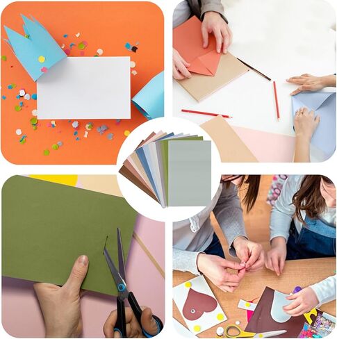 120 ورقة 8.5 × 11 ورقة ورقة ملونة ، 85 رطل/230gsm A4 Morandi Cardstock ، ورقة سجل القصاصات على الوجهين ثقيلة لطباعة NKJET ، صنع البطاقات ، الحرف اليدوية ومشاريع DIY (10 ألوان) in Kuwait