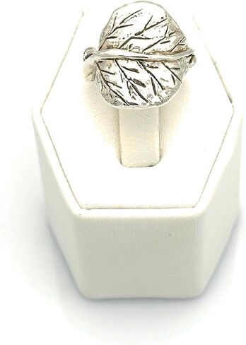 Aspen leaf ring silver in Saudi Arabia