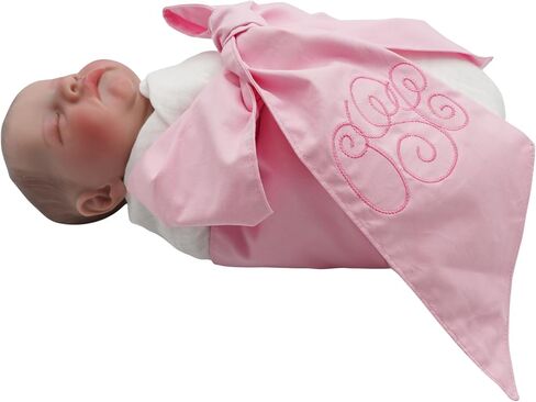 Morxy Personalized Newborn Swaddle Sash-Cotton Maternity Sash with Big Bowknot - Custom Sash for Baby Girls & Boys - Cute Baby Accessory for Newborn Photography Props and Nursery Décor (Plaid Pink) in Saudi Arabia