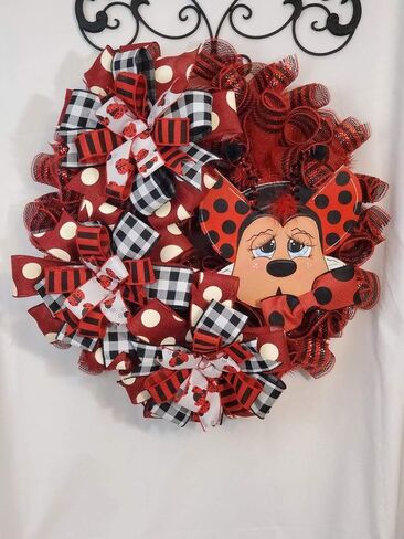 Ladybug Wreath, Front Door Wreath in Saudi Arabia