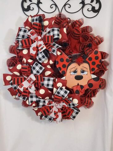 Ladybug Wreath, Front Door Wreath in Saudi Arabia