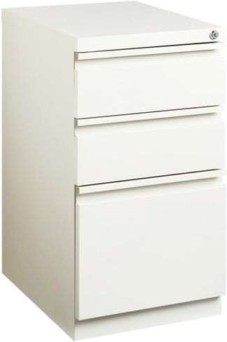 Scranton & Co 20 "3-Drawer Modern Metal Mobile Fistal File Cabinet in White in Kuwait