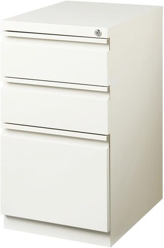 Scranton & Co 20 "3-Drawer Modern Metal Mobile Fistal File Cabinet in White in Kuwait