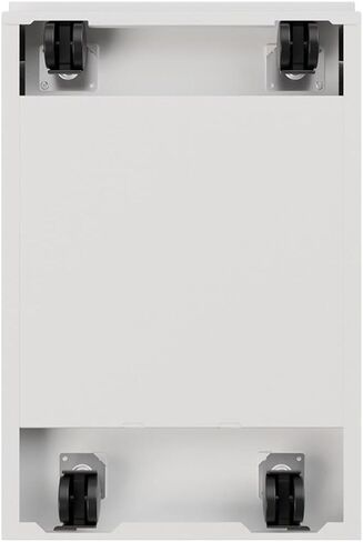 Scranton & Co 20 "3-Drawer Modern Metal Mobile Fistal File Cabinet in White in Kuwait