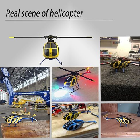 RC ERA C184 MD500 Remote Control Helicopter with Gyro & Optical Flow – 4CH Flybarless RC Helicopter with Altitude Hold, One-Key Takeoff, Outdoor Flying Toy for Adults & Beginners (1 Battery in Kuwait