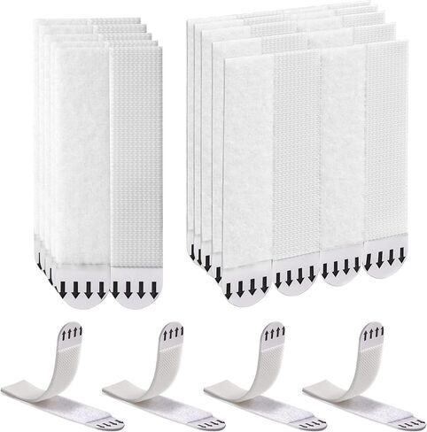 Sinnsally Large Picture Hanging Strips Heavy Duty,20-Pairs(40 Strips) Sticky Picture Hangers for Walls Hanging Without Nail,Damage Free No Nails Refill Adhesive Poster Frame Mounting,White in Saudi Arabia