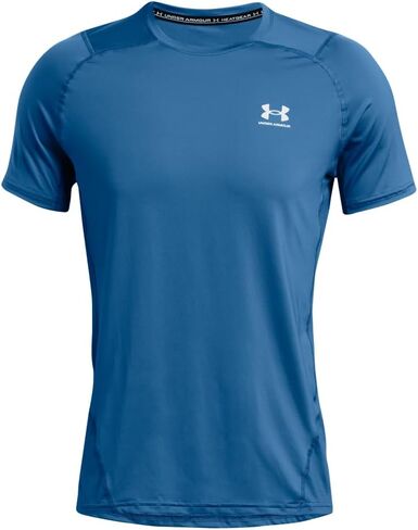 تي شيرت رجالي بأكمام قصيرة من Under Armour Heat Gear Armor مقاس 2XLT أسود-أبيض in Saudi Arabia