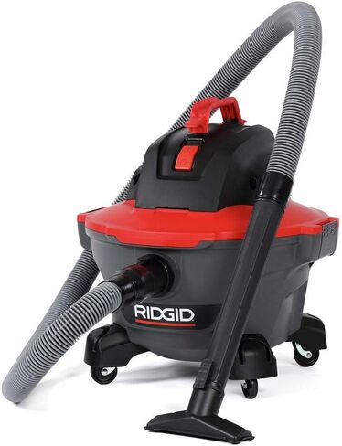 ريدجيد 62698 RT0600 NXT 6 جالون. مكنسة كهربائية للمتجر الرطب والجاف مع عجلات، ومحرك بقوة 4.25 حصان، وخرطوم قفل احترافي، باللون الرمادي الداكن والأحمر in Kuwait