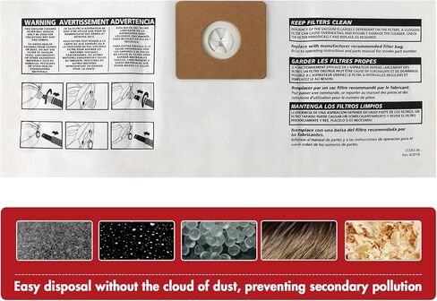 Shop-Vac 90662 10-14 Gallon Disposable Collection Filter Bag, 6 Pack in Kuwait