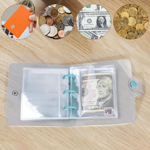 Money Saving Binder, $1000 Money Saving Challenge Binder, Reusable Budget Book with Cash Envelopes Pink in Saudi Arabia