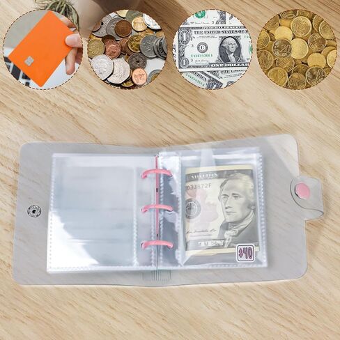 Money Saving Binder, $1000 Money Saving Challenge Binder, Reusable Budget Book with Cash Envelopes Pink in Saudi Arabia