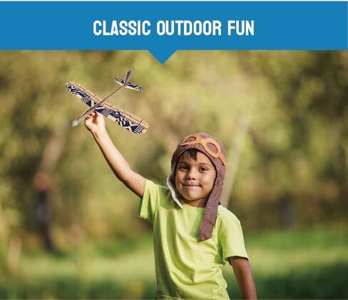 طقم الطائرات الخشبية البلسا - 4 حزمة الطراز الطائر والطائرات المطاطية الطائرات | لعبة في الهواء الطلق مجموعة للأطفال | الطائرات التعلم STEM | تجميع سهل لا حاجة الغراء in Kuwait