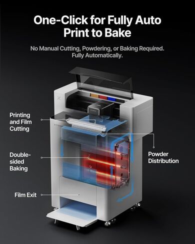 xTool Apparel Printer Bundle with Shaker Oven & Air Purifier, 14'' A3 DTF Printer, One-Click Print-to-Bake, High-Speed with Dual I1600 Printheads, Multi-Fabric Compatible, 24/7 Auto-Maintenance in Saudi Arabia