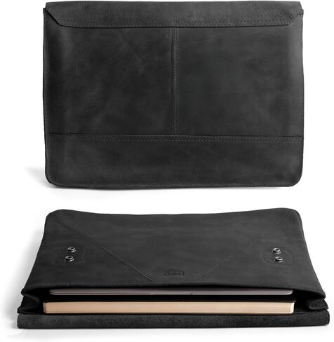 إخفاء وشرب، حامل مستندات مجلد مقاس XL، حافظة ملفات ورقية للمكتب ومحفظة مستندات للرجال والنساء، مظروف ريفي، أساسيات المكتب والعمل، جلد محبب بالكامل، مصنوع يدويًا، بني بوربون in Kuwait