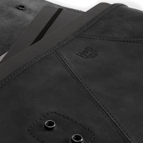 إخفاء وشرب، حامل مستندات مجلد مقاس XL، حافظة ملفات ورقية للمكتب ومحفظة مستندات للرجال والنساء، مظروف ريفي، أساسيات المكتب والعمل، جلد محبب بالكامل، مصنوع يدويًا، بني بوربون in Kuwait