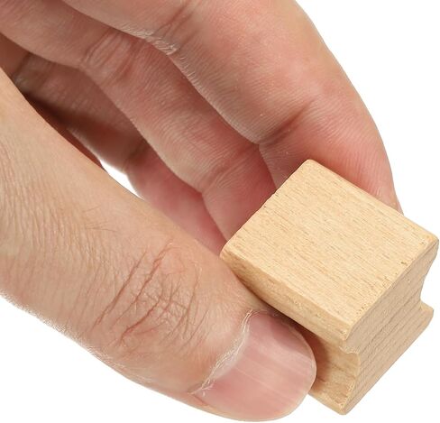 Patikil 50x50mm ختم ختم الخشب الفارغ ، 5 مساءً in Saudi Arabia