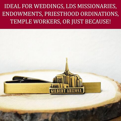 Lifebeats Gilbert Arizona Antique Gold Temple Tieclip by Ringmasters in Kuwait