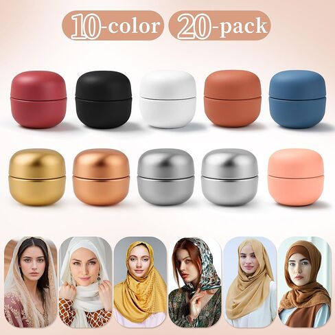 مغناطيس الحجاب 16 زوجًا مغناطيسًا قويًا للحجاب ، مغناطيس وشاح بروش متعدد الأجزاء للنساء ، دبابيس مغناطيسية للشاحنة ، القميص ، الحجاب ، اللباس والملابس (غير لامع) in Kuwait