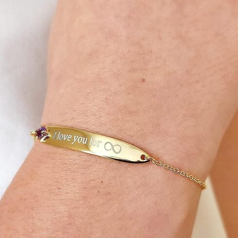 Custom Name Engraved Personalized bracelet genuine emerald stone solid 925 sterling silver may birthstone customized gift for her Uniquelan Jewelry (Emerald, yellow-gold-and-sterling-silver) in Kuwait