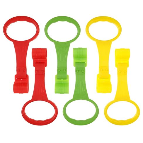 6 PCS Baby Aud Up Rings: Toddler Walking Exercise Rings Up Rings for Infant Kids - Playpen Crib Walking Training Association (لون لطيف) in Saudi Arabia