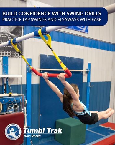 Tumbl Trak Bar Trapeze Bar - شريط أرجوحة أرجوحة داخلي للأطفال - بار أرجواني للجمباز ، إكسسوارات نينجا ترابيز - مجموعة أرجوحة أرجوحة in Saudi Arabia