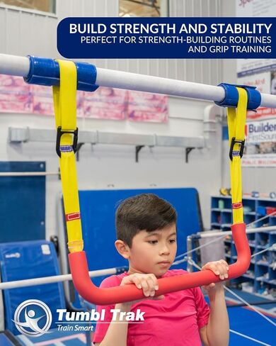 Tumbl Trak Bar Trapeze Bar - شريط أرجوحة أرجوحة داخلي للأطفال - بار أرجواني للجمباز ، إكسسوارات نينجا ترابيز - مجموعة أرجوحة أرجوحة in Saudi Arabia
