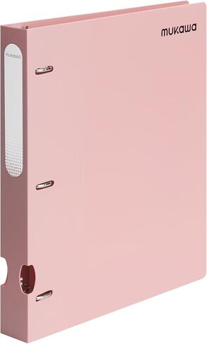 1 Inch 3 Ring Binder, D-Ring Binder Holds 250 Sheets, PP Cover with Writable Spine Label, Lay-Flat Design, Letter Size 8.5x11, Lightweight for School, Office & Home Organization, 1 Pack, Pink in Saudi Arabia